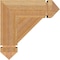 Ekena Millwork Traditional Arts & Crafts Rough Sawn Bracket, Western Red Cedar, 4"W x 14"D x 14"H BKT04X14X14TRA03RWR - alternate 3